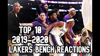 Best Lakers Bench REACTIONS of 2019-2020! Funniest NBA Bench Moments, Reactions, Lakers Handshakes