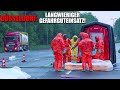 [GROßEINSATZ DER FEUERWEHR DÜSSELDORF!] - Gefahrguteinsatz: Chemieabfälle liefen aus Tankcontainer -