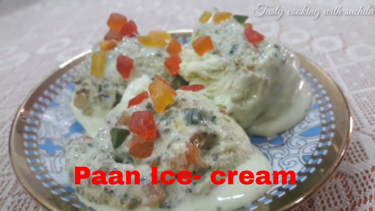 घर पर बनाये PAAN ICE CREAM  | Paan Ice-Cream Recipe | Food Kitchen Lab