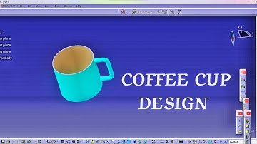 Design a coffee cup by using CATIA || CATIA tutorial #catia