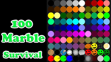 100 Marble - Survival Race in Algodoo