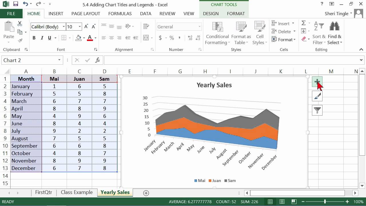 How To Add Chart Title In Excel 2013