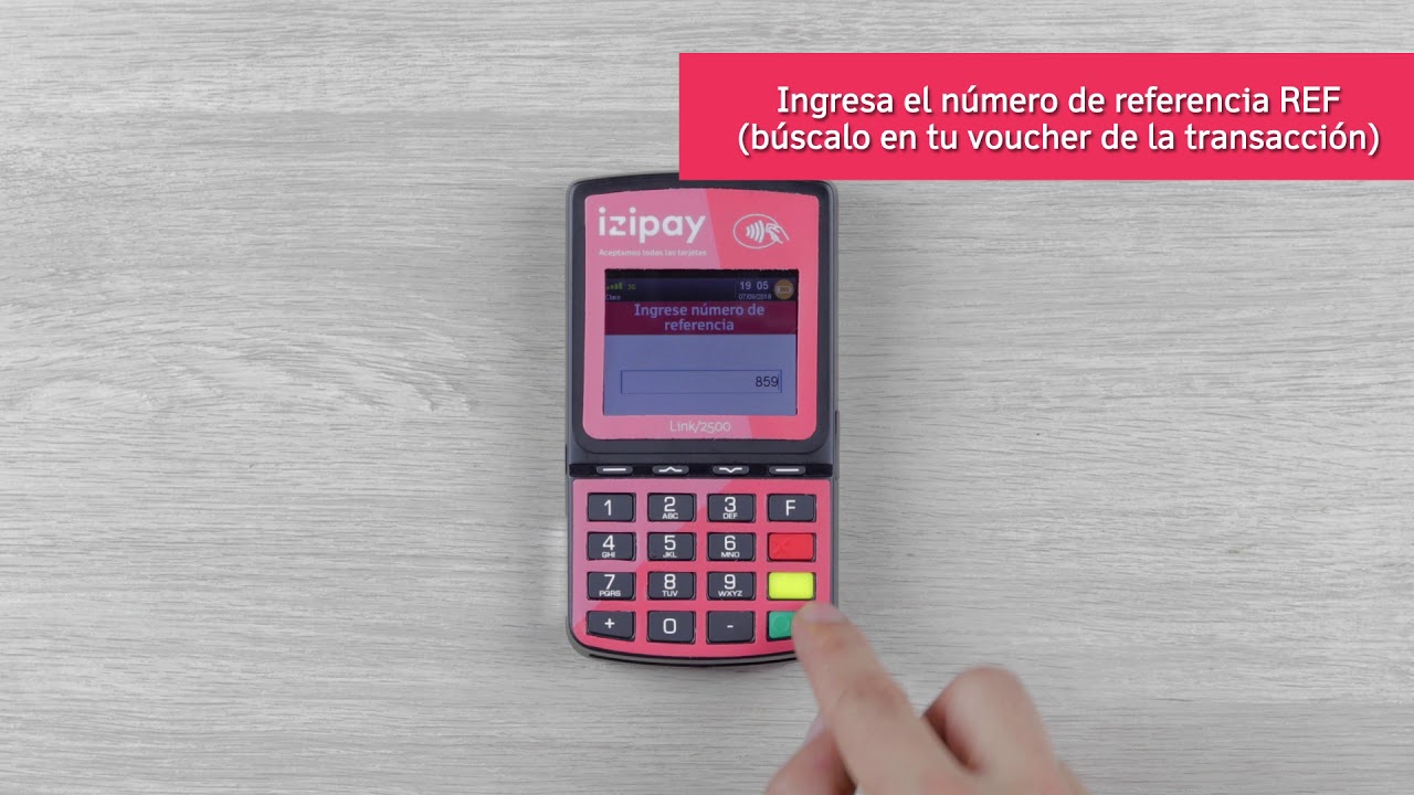 izi - Cómo reimprimir un voucher de una venta o anulación