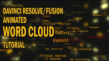 Davinci Resolve/Fusion - Word Cloud Tutorial (get creative with Duplicate3D!)