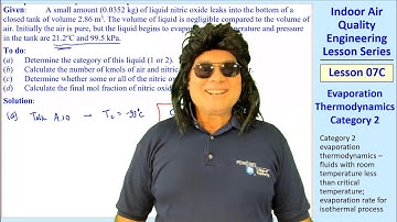 IAQ Engineering Lesson 07C: Evaporation Thermodynamics Category 2