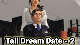 Tall Dream Date -2 | tall woman short man animated story | tall girl short guy comic