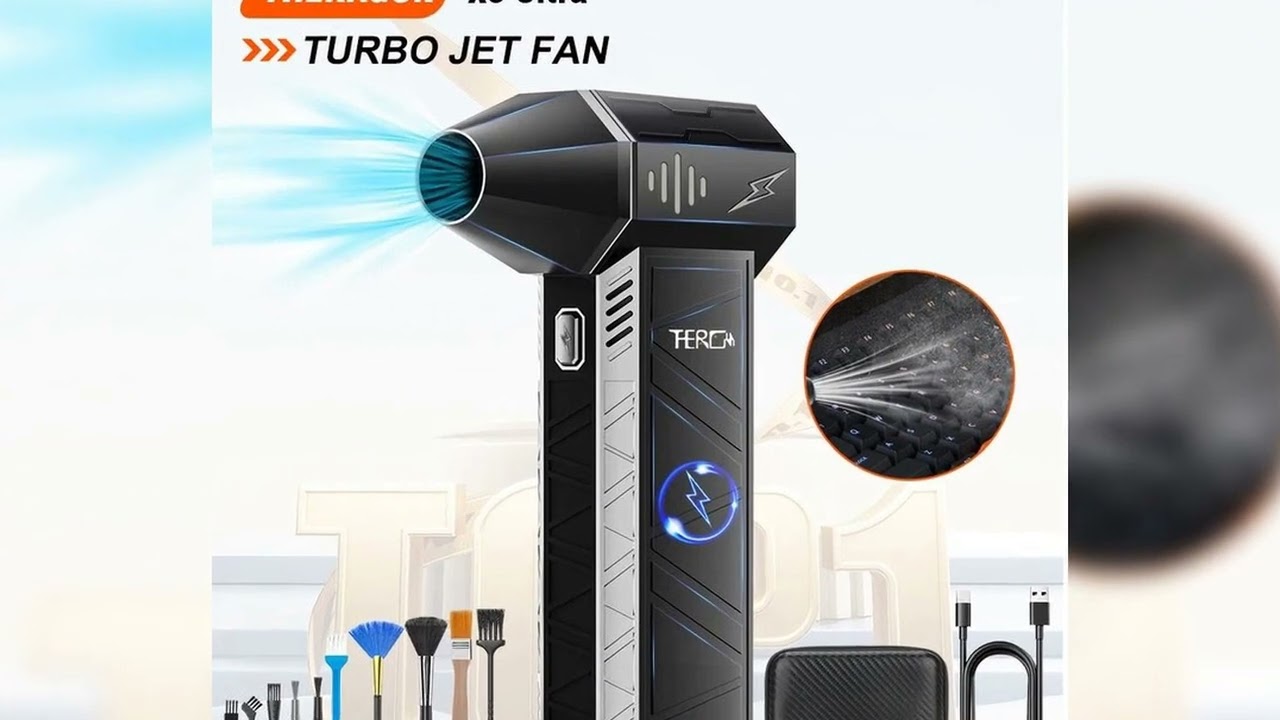 A must-have product! Updated X3Ultra Turbo Fan Jet,Mini Handheld 180000RPM Powerful Compressed air