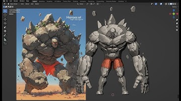 Modeling game character in blender. Sculpt part 6 #showreel #3dmodeling #cgi #3danimation #blender