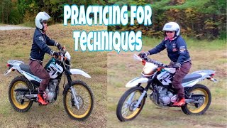 First attempt for Practicing my Skills  and Techniques | Mountain Motorbike - YAMAHA SEROW 250cc