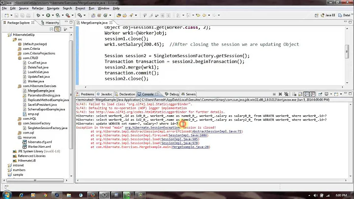 Hibernate Tutorial 12 - Differences between Merge and Update in Hibernate