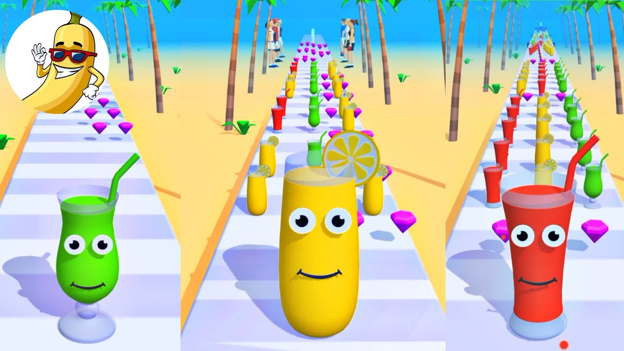 Jus Rush Gameplay - Noob Vs Pro Vs God #game 