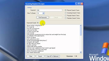 Incoming Keyword Scraper (IKS)