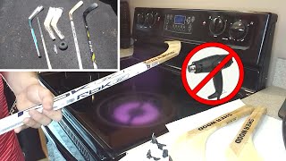 HOCKEY STICKS on the STOVE?! | Changing Hockey Blades and Shafts