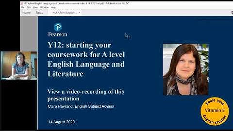 Edexcel A level English Language and Literature students: help with your coursework
