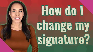 What is the procedure to change signature in passport?