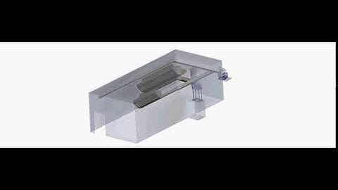 Restaurant kitchen exhaust hood systems Animation in Solidworks