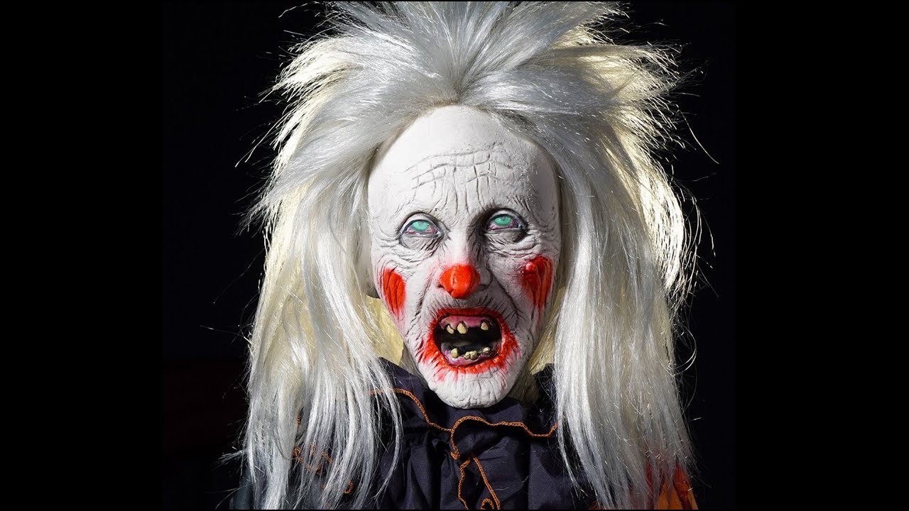 Scary Clown Halloween Animatronic Prop "Last Laff"
