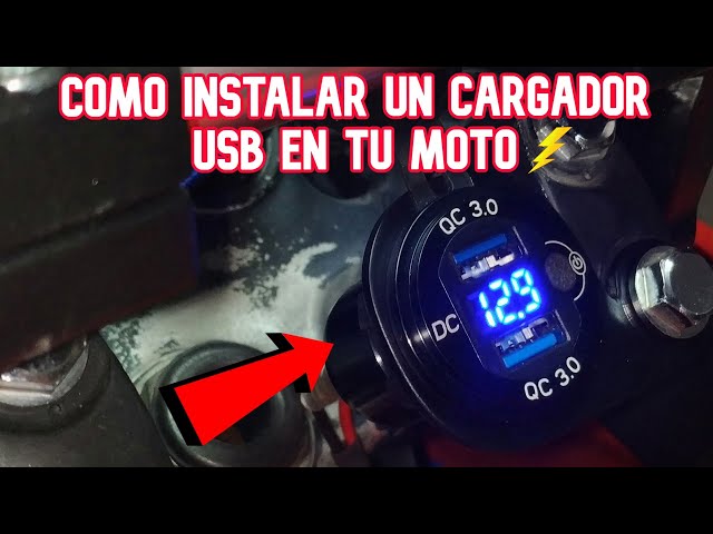 Como instalar un cargador USB en tu moto 