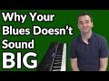 Get a BIG Blues Piano Sound with this Trick!