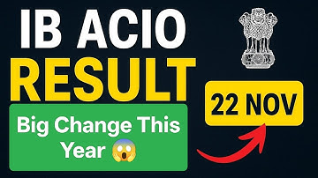 IB ACIO 2025 Result Date & Cut-Off 😱 | कैटेगरी वाइज Safe Score | Tier-1 Analysis