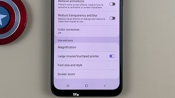 How to enable/disable Large mouse, touchpad pointer on Samsung M31 Android 12