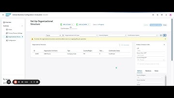 Set Up Organizational Structure in SAP S4HANA CLOUD