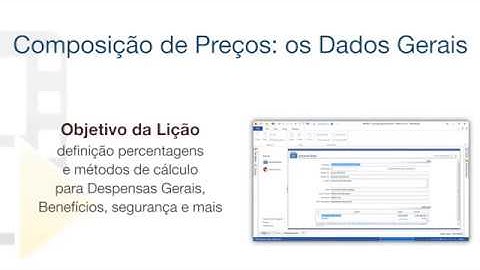 Vídeo Tutorial de PriMus - Composição de Preços: os Dados Gerais - ACCA software