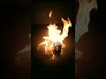 Burning a Rubik's Cube Experiment #shorts #experiment #cube #fire