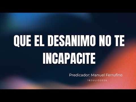 CULTO GENERAL | MISIÓN PENTECOSTÉS PALABRA DE BENDICIÓN | 18JULIO2026
