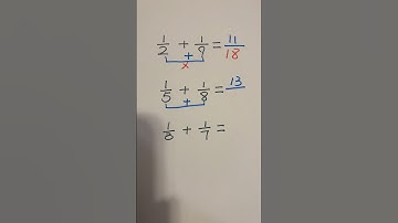 Adding Fractions | Fraction tricks #fraction #fractions #shorts