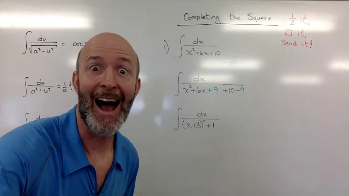 Integrating inverse trig - using completing the square