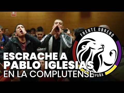 ESCRACHE a Pablo IGLESIAS en la COMPLUTENSE