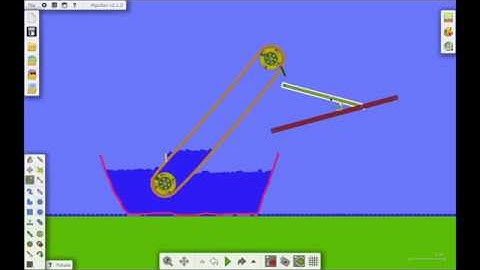 Algodoo water pump || Fun with Physics || Practical Physics