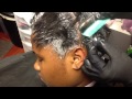 How to: relaxer touch up on new growth hair