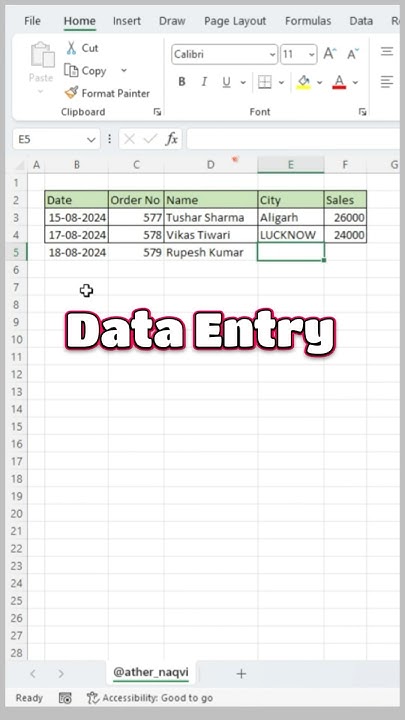 Data entry work in excel l always use this smart way to do data entry ...