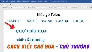 Cách viết Chữ Hoa, Chữ Thường trong Word - Cho người mới bắt đầu