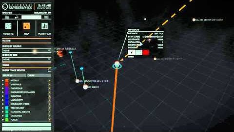 EliteDangerous - How to find a scoopable Star on the Galaxy Map (subtitled)