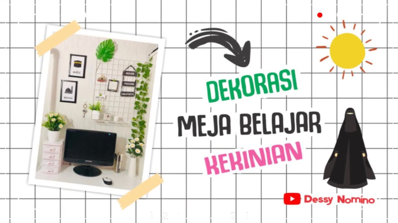  DESAIN  MEJA  BELAJAR KERJA KOMPUTER  KEKINIAN No Music 