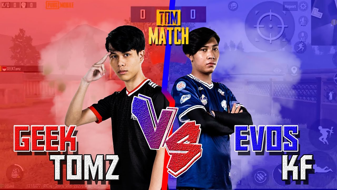 GEEK TOMZ VS EVOS KF ADU AIM DI TDM, SAMA-SAMA SAKIT AIMNYA!! PUBG MOBILE