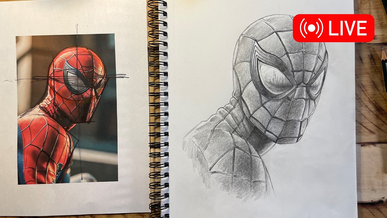 How to Draw Spider-Man 🔴 LIVE WORKSHOP