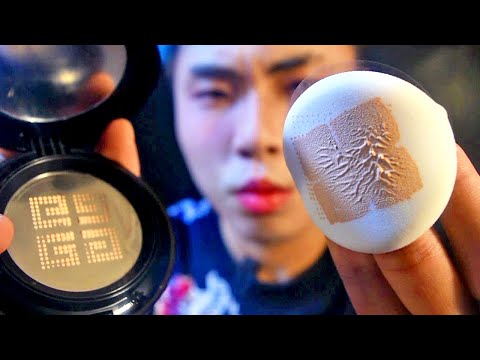 Full Face in 10 Min ⚡ ASMR Intense Tingles: Givenchy, MAC, YSL • Fast & Aggressive Korean Makeup