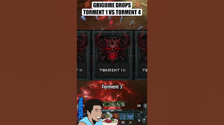 TORMENT 1 VS TORMENT 4 DROPS ON GRIGOIRE | Diablo 4 #diabloiv