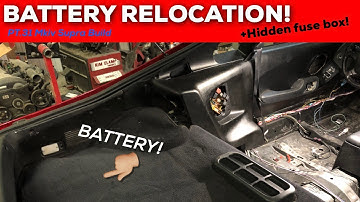 PT.31 | MKIV TOYOTA SUPRA BUILD | Battery / Fuse box relocation!