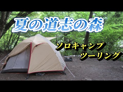 夏の道志の森　ソロキャンプツーリング