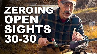 How To Zero A Rifle With Open Sights 3030