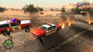 HOW TO STEAL POLICE CAR IN GTA SAN ANDREAS