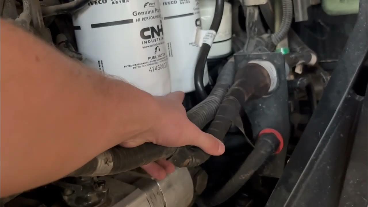 New holland workmaster 95 105 120 fuel filter change YouTube