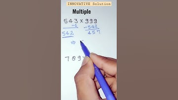 multiple short trick #shorts #maths #mathstricks