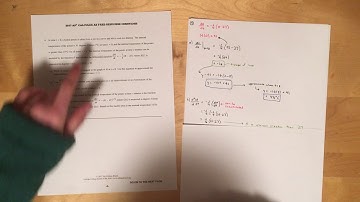 2017 AP Calculus AB Free Response Question #4
