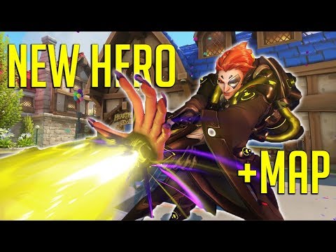 NEW Hero Moira + New Map Gameplay [Overwatch]